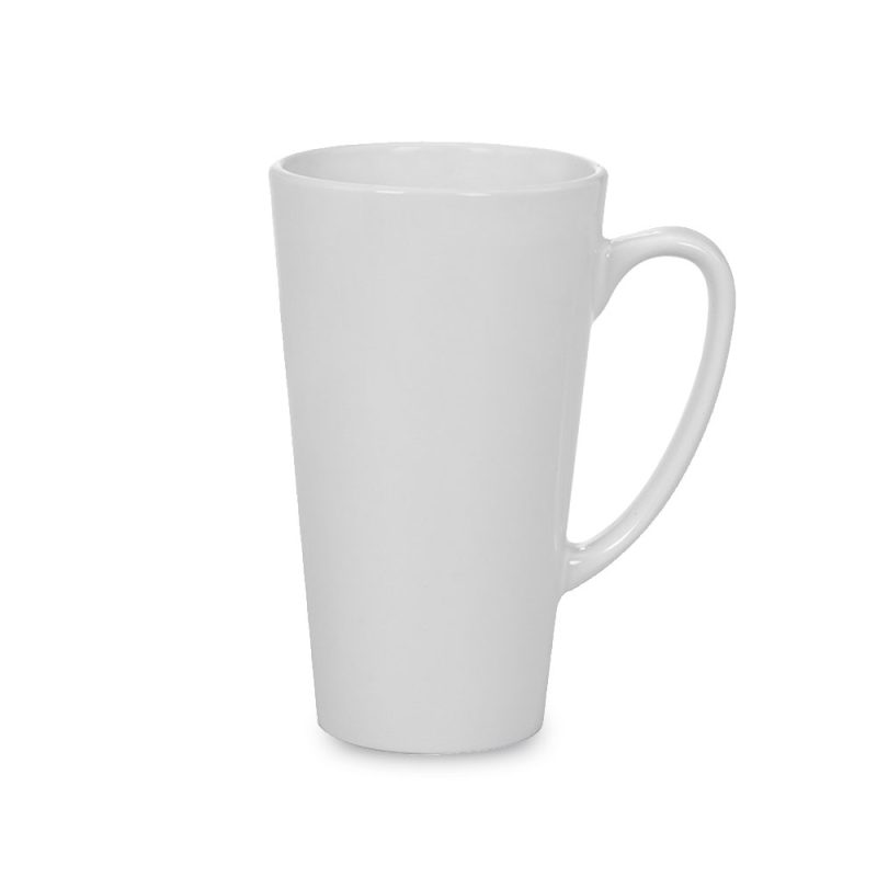 17 oz Latte white ceramic Mug