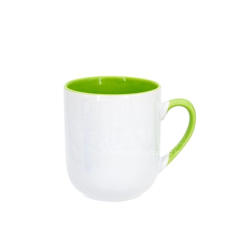 9 oz. Two-Tone Mug with Tapered Bottom (Inside and Handle Colored)