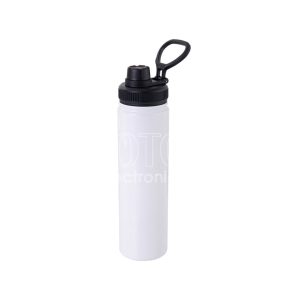 730 ml/24 oz. Sublimation Stainless Steel Sports Water Bottle with Swivel Handle and Screw-on Top