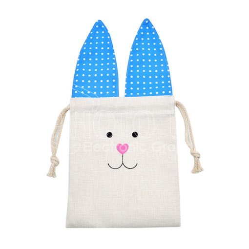 Sublimation Easter Bunny Treat Bag with Colored Bunny Ears