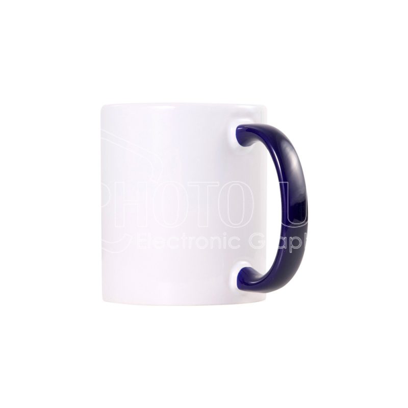 11 oz. Sublimation Ceramic Mug with Colored Handle
