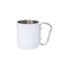 8 oz. Sublimation White Stainless Steel Carabiner Camping Mug