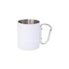 10 oz. Sublimation White Stainless Steel Carabiner Camping Mug