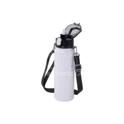 25 oz./750 ml Sublimation Stainless Steel Vacuum Bottle with Shoulder Strap