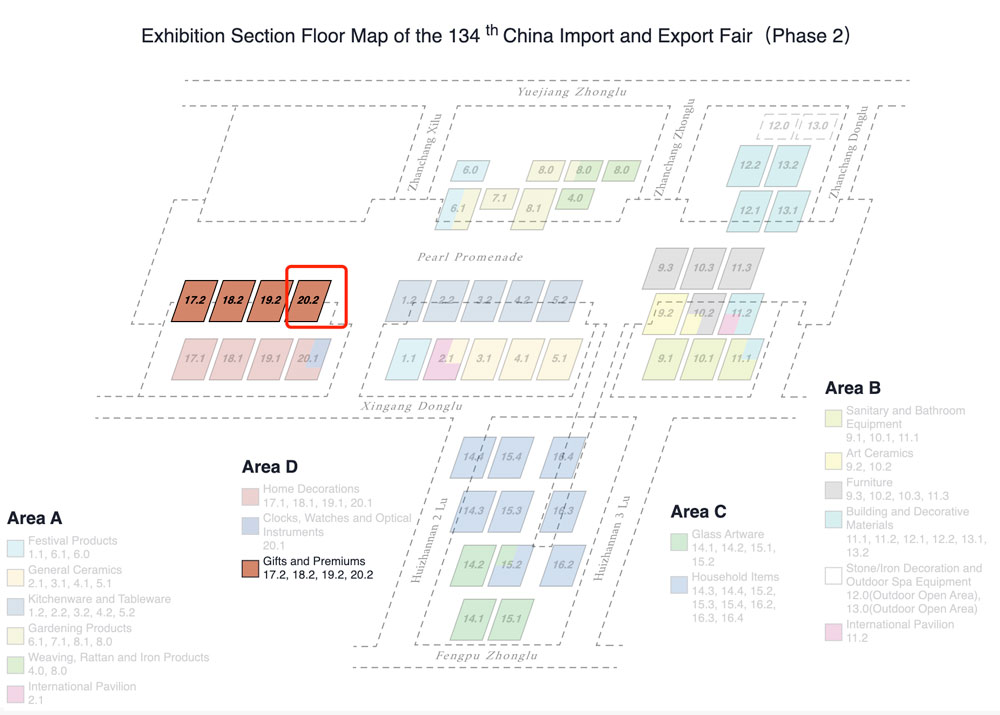 Exhibition Section Floor Map