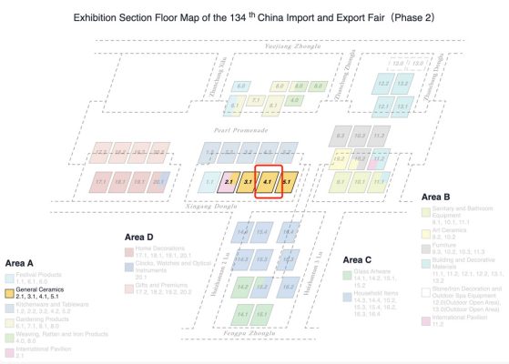 Exhibition Section Floor Map