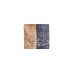 Engraving Blank Acacia Wood & Marble Coaster