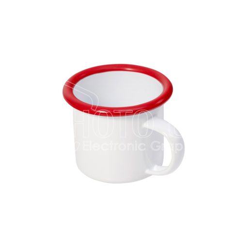 6 oz. Sublimation Enamel Mug with Colored Brim