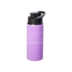 600 ml Sublimation Colored Aluminum Sports Water Bottle with Flip-Top Lid