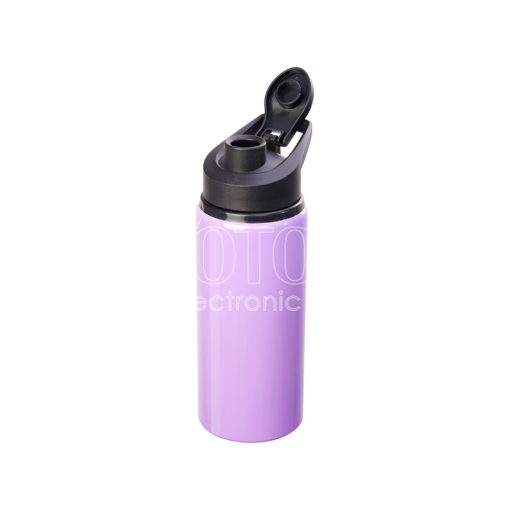 600 ml Sublimation Colored Aluminum Sports Water Bottle with Flip-Top Lid