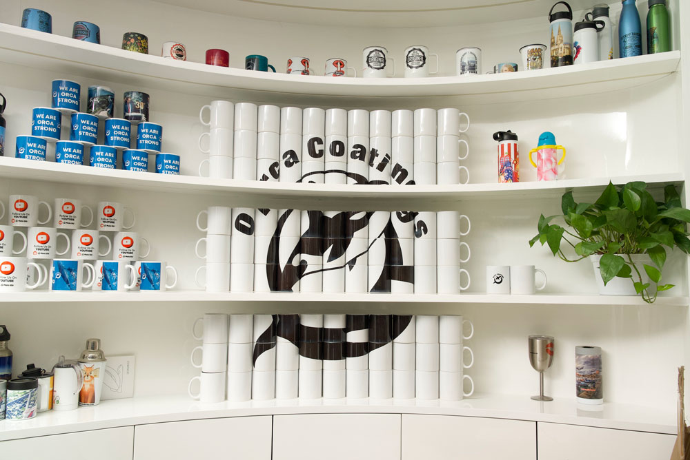 Orca Mugs Wall