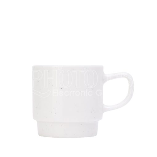 sublimation stackable black and white coffee mugs