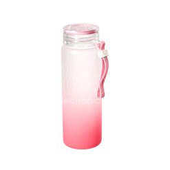 Sublimation Colored Frosted Glass Water Bottle