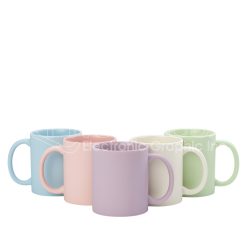 Sublimation Frosted Macaron Colors Coffee Mugs