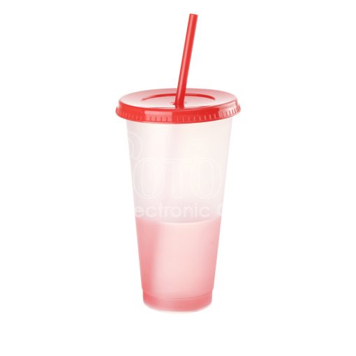 700 ml Custom Color Changing Straw Cups