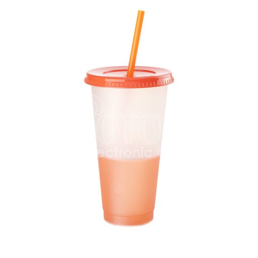 700 ml Custom Color Changing Straw Cups