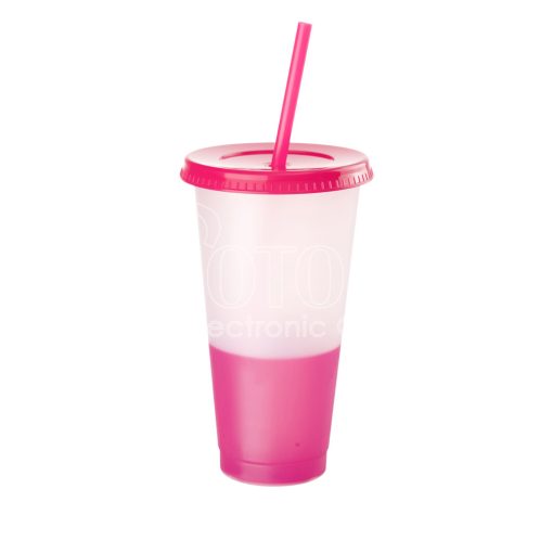 700 ml Custom Color Changing Straw Cups