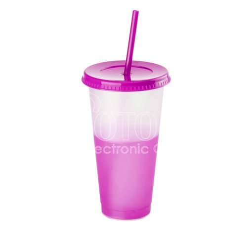 700 ml Custom Color Changing Straw Cups