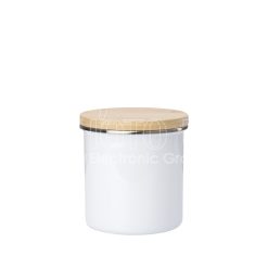 Sublimation Bamboo Lid Enamel Kitchen Canisters