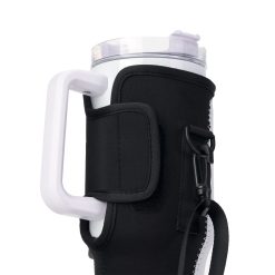 Sublimation Neoprene 40 oz. Tumbler Holder with Shoulder Strap