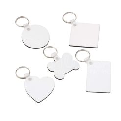 sublimation double-sided MDF keychains