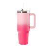 ● This gradient color travel mug is made of high-quality food-grade stainless steel. ● It has double-wall vacuum construction to keep your drinks hot or chilled for hours.