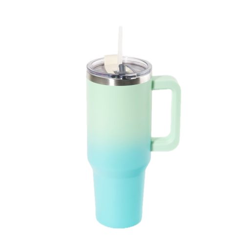 ● This gradient color travel mug is made of high-quality food-grade stainless steel. ● It has double-wall vacuum construction to keep your drinks hot or chilled for hours.