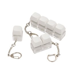 3D Sublimation Stress Relief Keyboard Keychains with Nice Click Sound