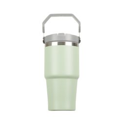 This custom tumbler is made of high-quality food-grade stainless steel. It has double-wall vacuum construction to retain the temperature of your drink for hours.